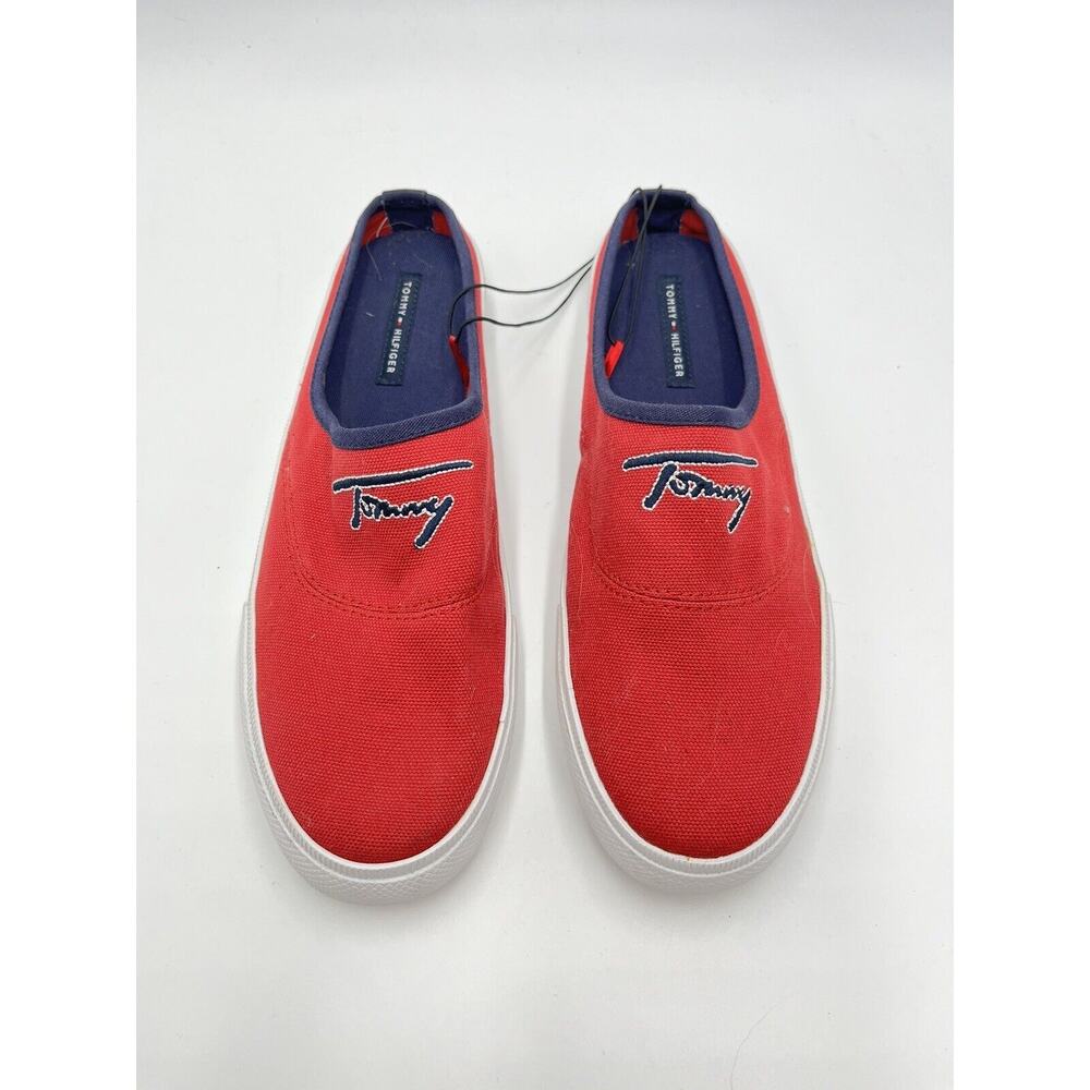 Vtg Red Tommy Hilfiger Slip On Y2K Shoes NEW